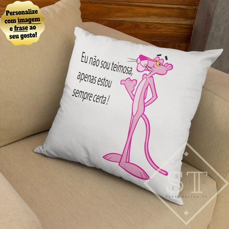 Almofada Pantera Cor de Rosa